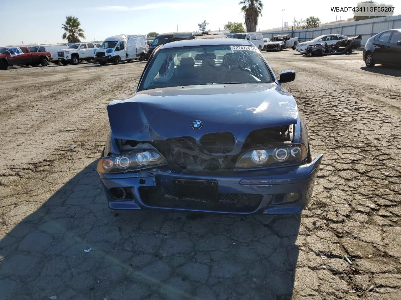 2001 BMW 525 I Automatic VIN: WBADT43411GF55207 Lot: 72247264