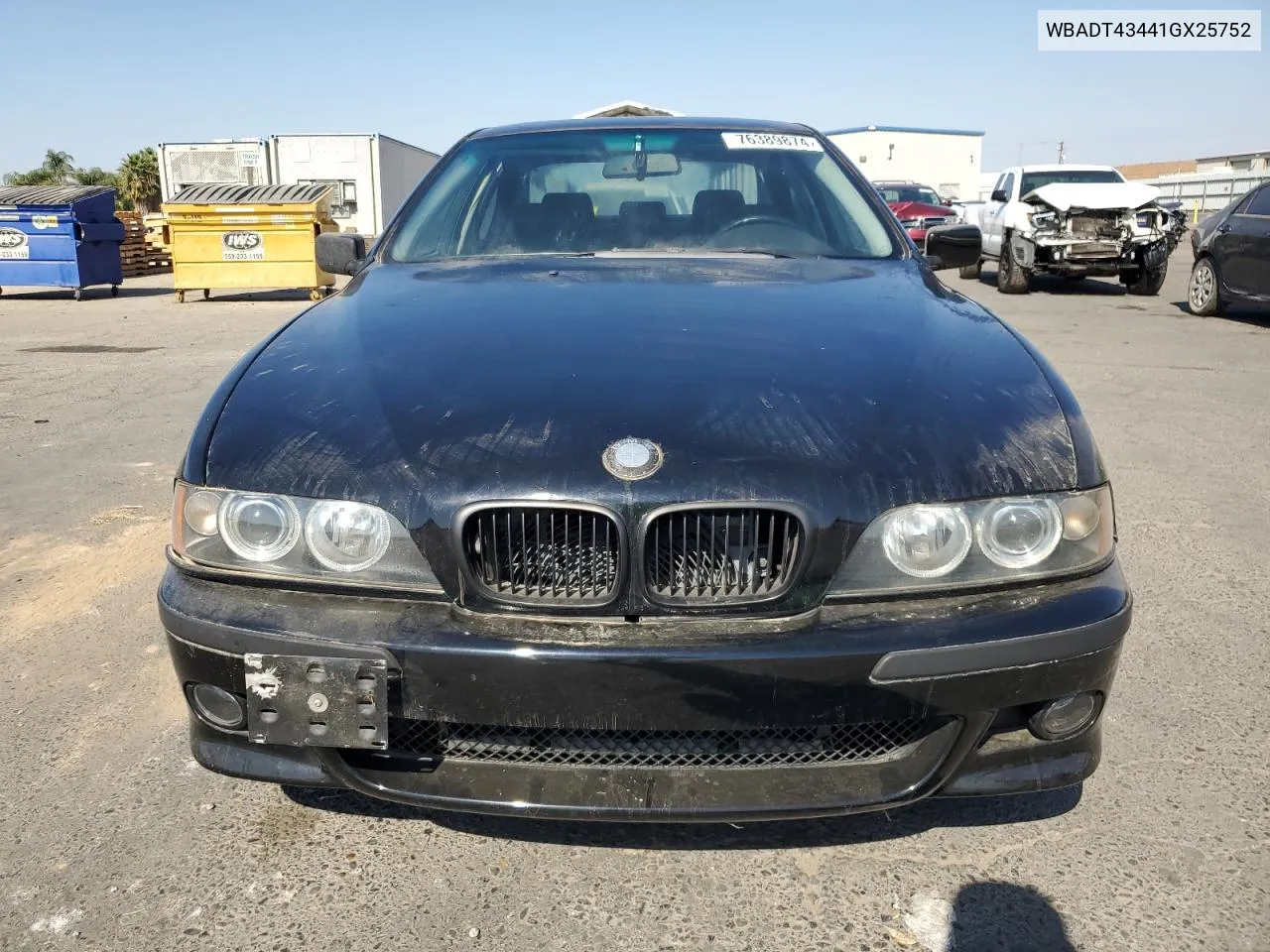 2001 BMW 525 I Automatic VIN: WBADT43441GX25752 Lot: 76389874