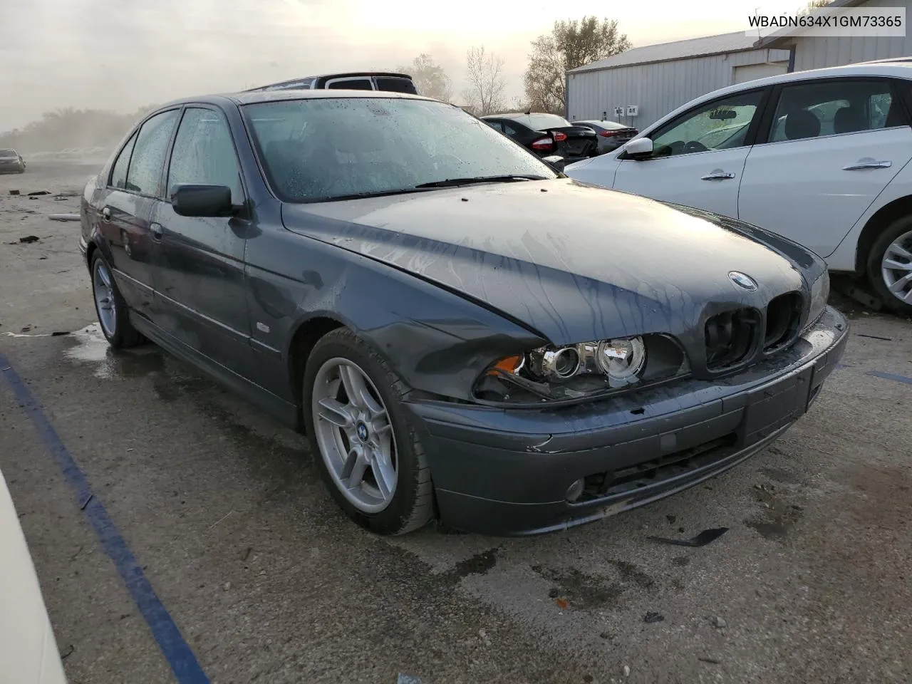 2001 BMW 540 I Automatic VIN: WBADN634X1GM73365 Lot: 77814684