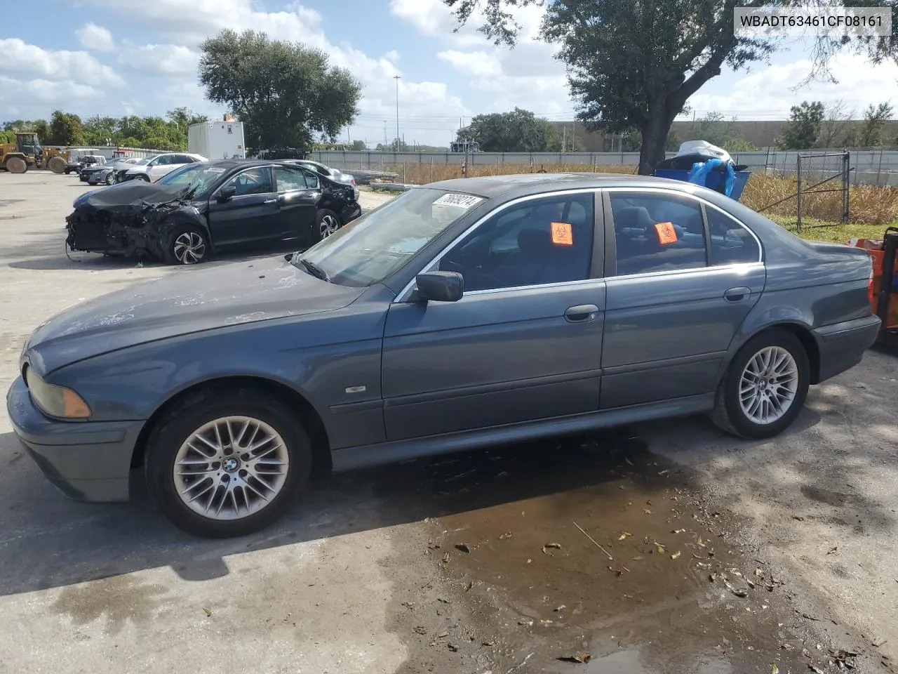 2001 BMW 530 I Automatic VIN: WBADT63461CF08161 Lot: 78609274