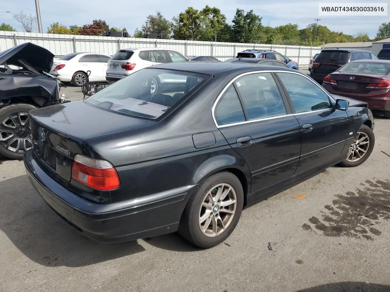 2003 BMW 525 I Automatic VIN: WBADT43453G033616 Lot: 70201764