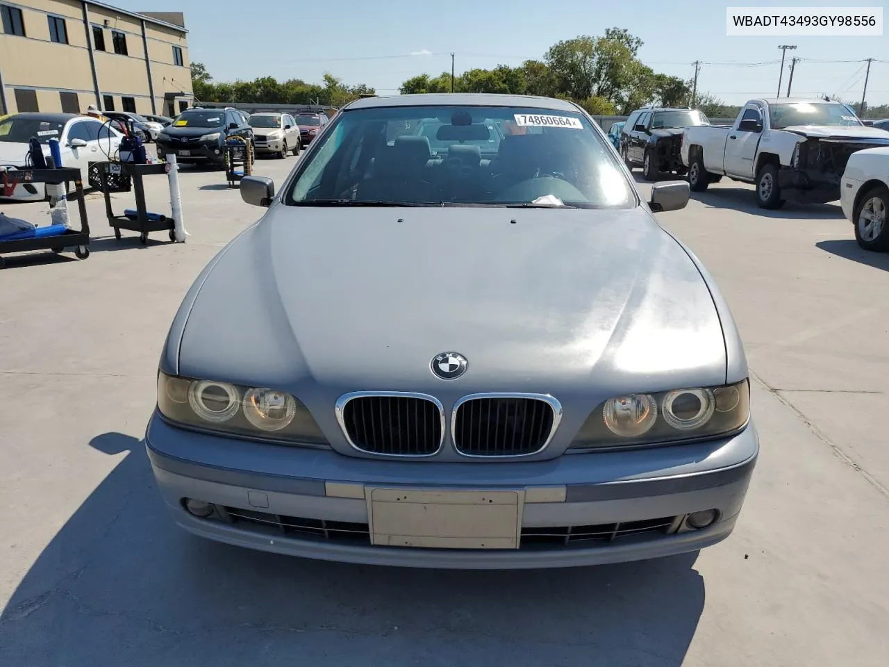 2003 BMW 525 I Automatic VIN: WBADT43493GY98556 Lot: 74860664