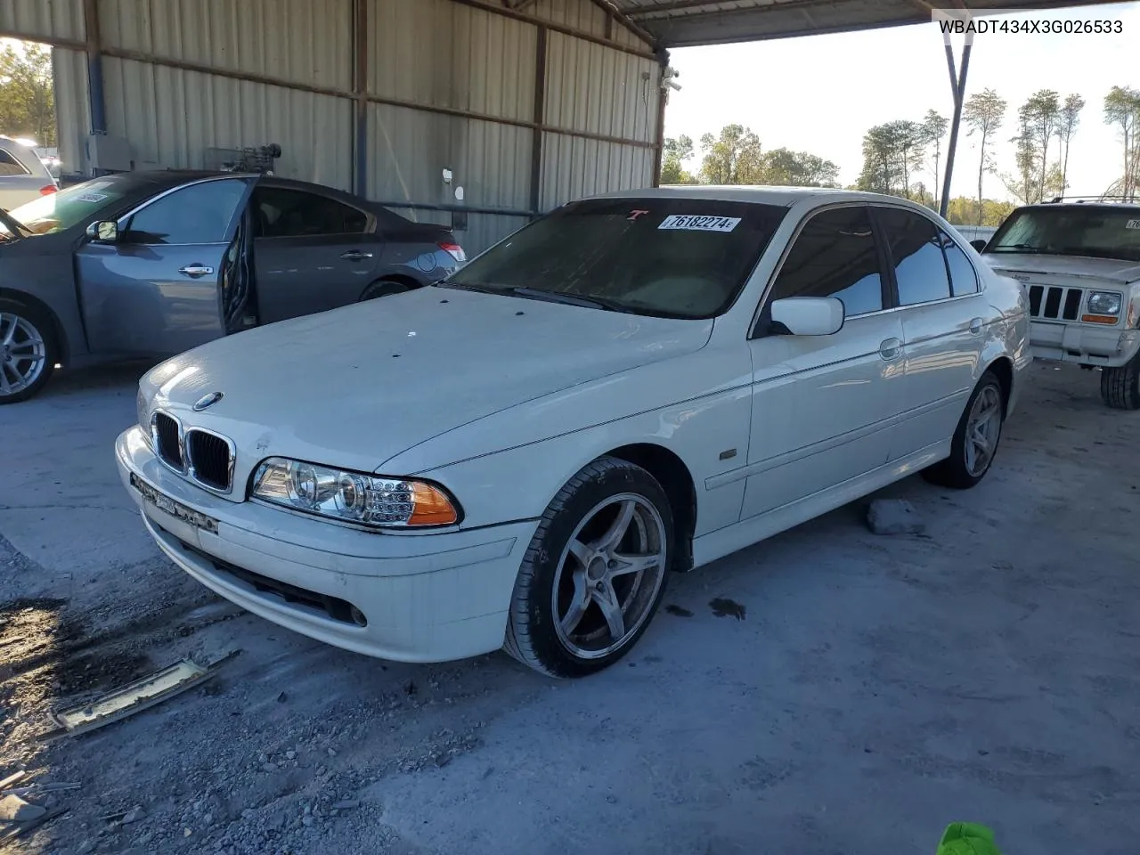 2003 BMW 525 I Automatic VIN: WBADT434X3G026533 Lot: 76182274