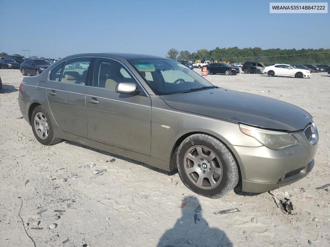 2004 BMW 525 I VIN: WBANA53514B847222 Lot: 70958904