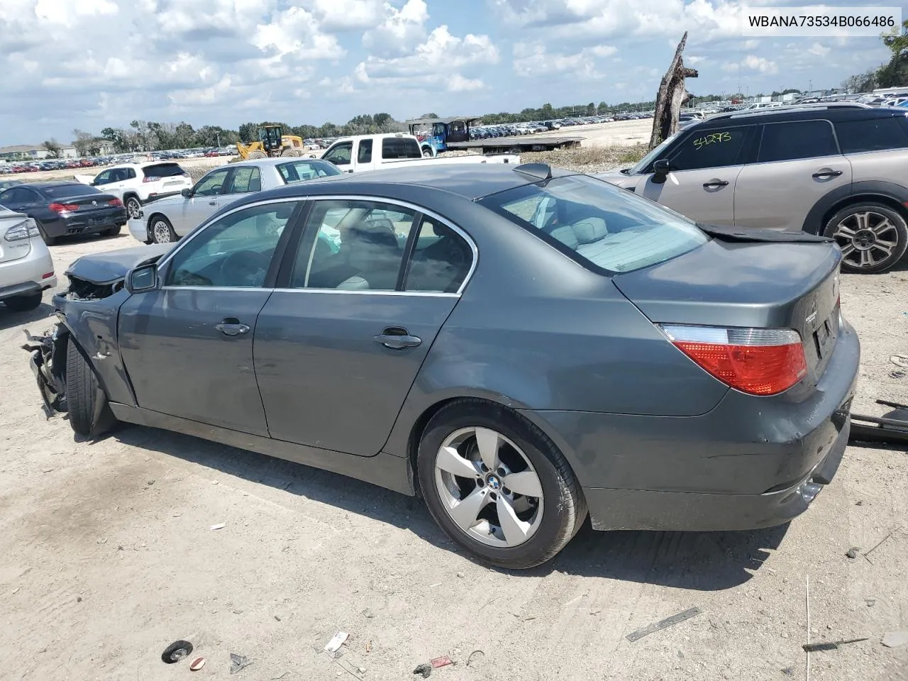 2004 BMW 530 I VIN: WBANA73534B066486 Lot: 72057334