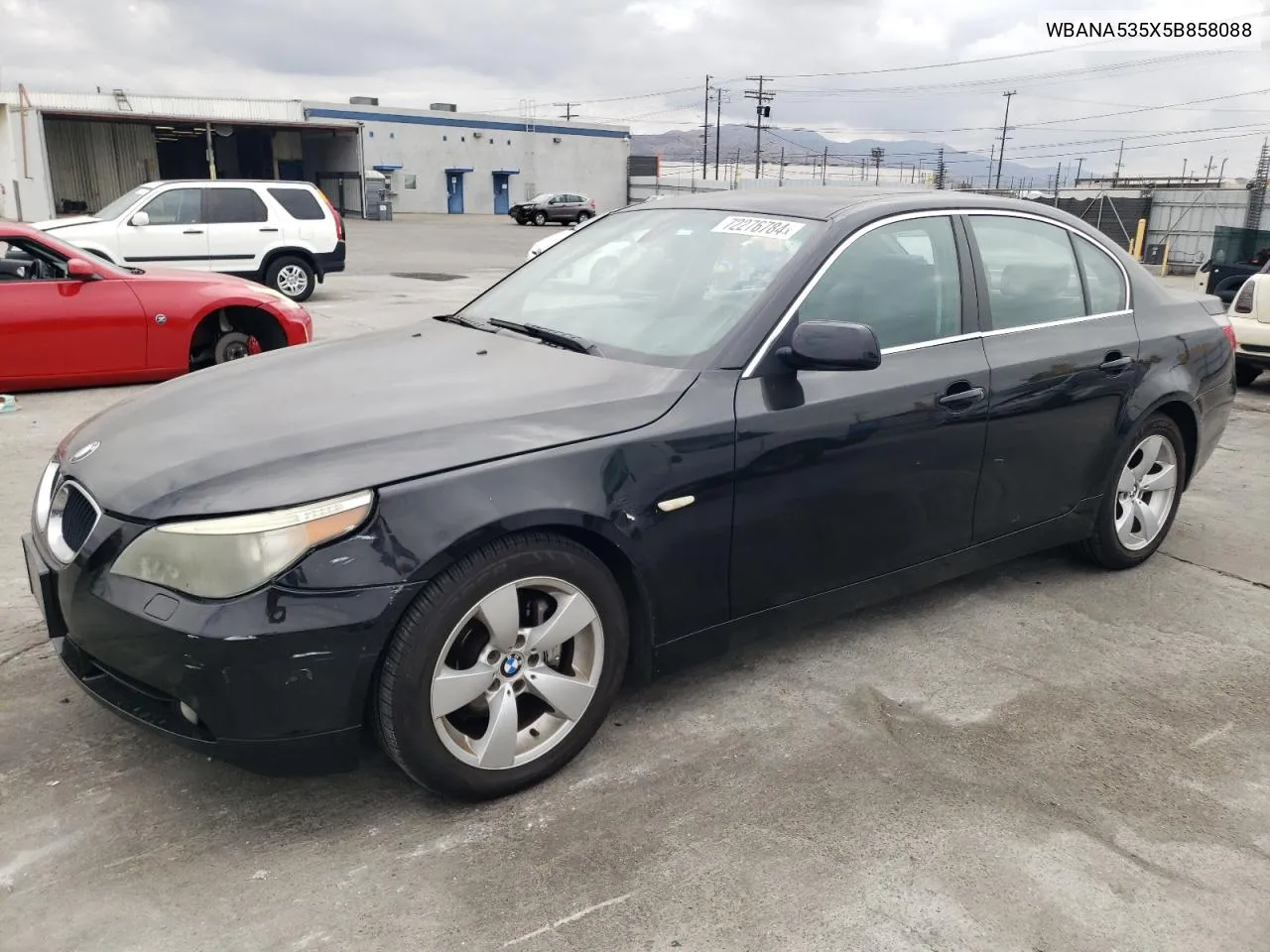 2005 BMW 525 I VIN: WBANA535X5B858088 Lot: 72276784