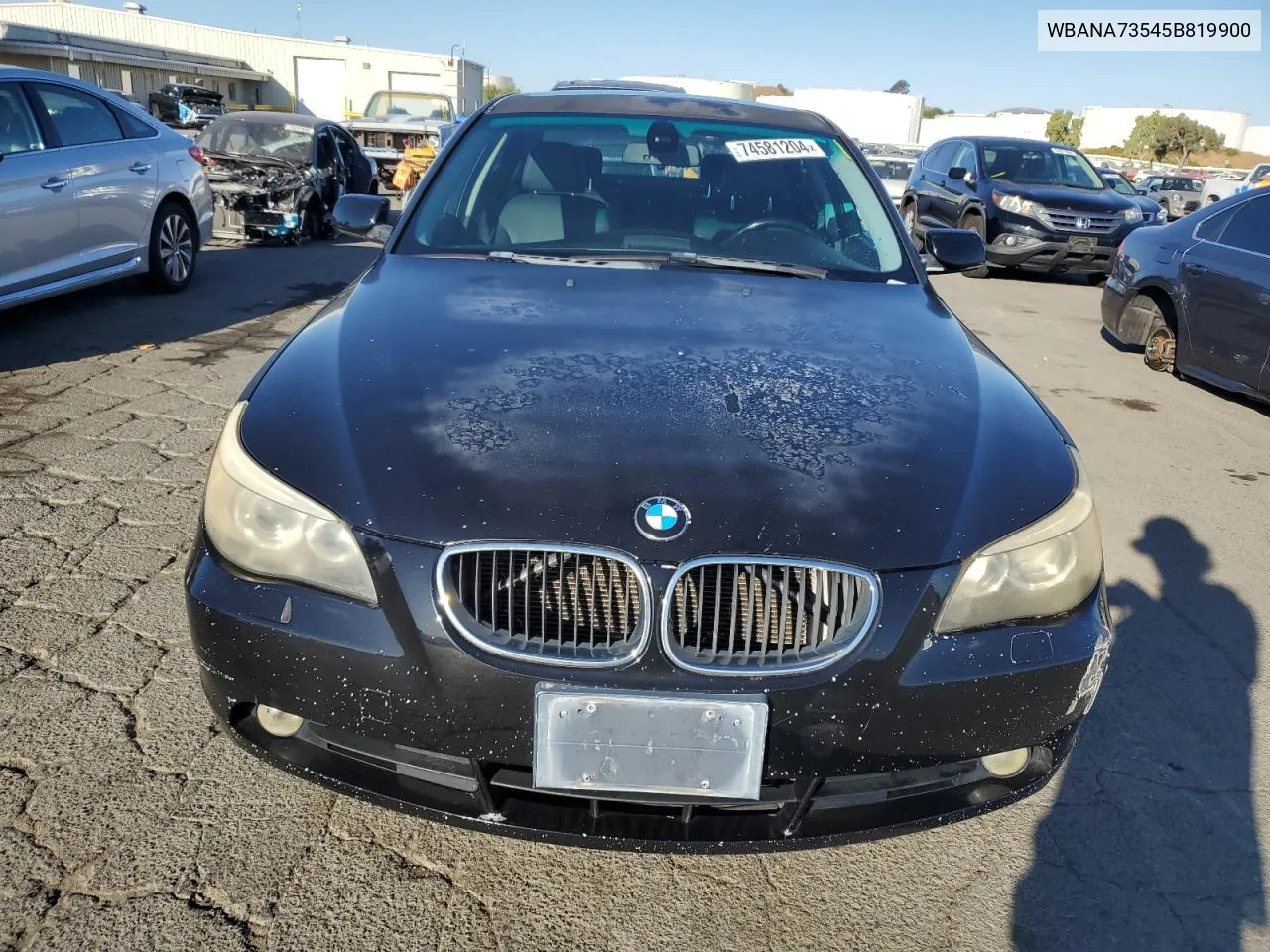 2005 BMW 530 I VIN: WBANA73545B819900 Lot: 74581204