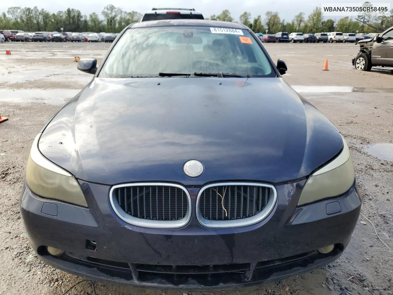 2005 BMW 530 I VIN: WBANA73505CR58495 Lot: 81512884