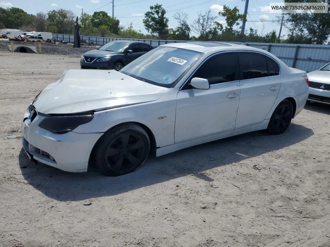 2006 BMW 530 I VIN: WBANE73526CM36201 Lot: 54437394