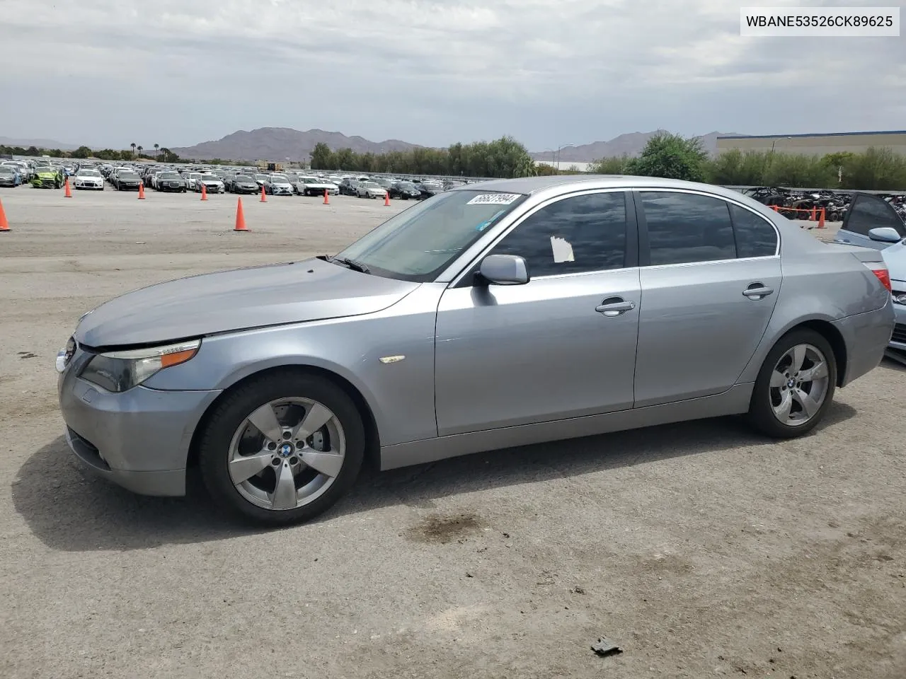 2006 BMW 525 I VIN: WBANE53526CK89625 Lot: 66627994