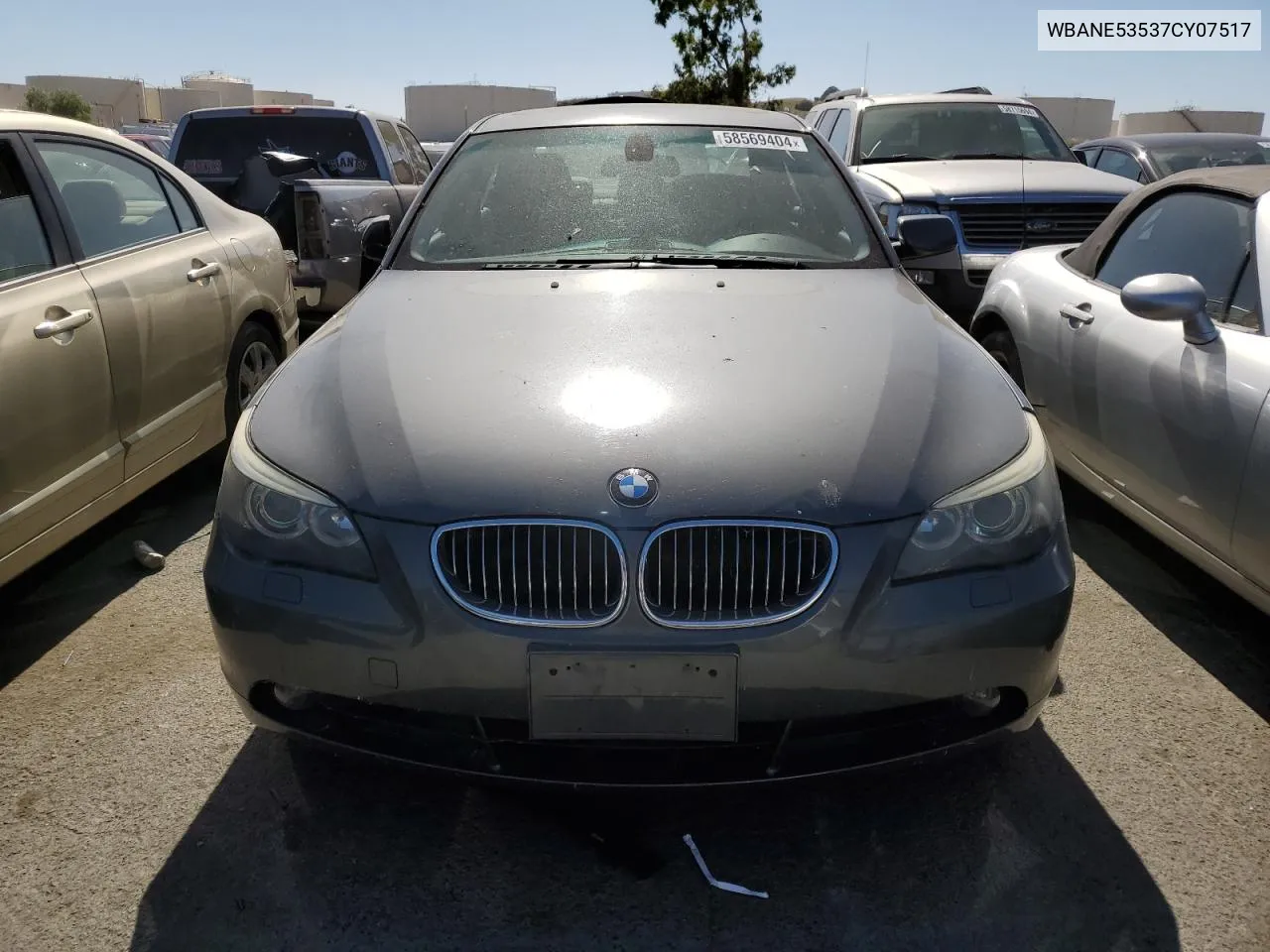 2007 BMW 525 I VIN: WBANE53537CY07517 Lot: 58569404