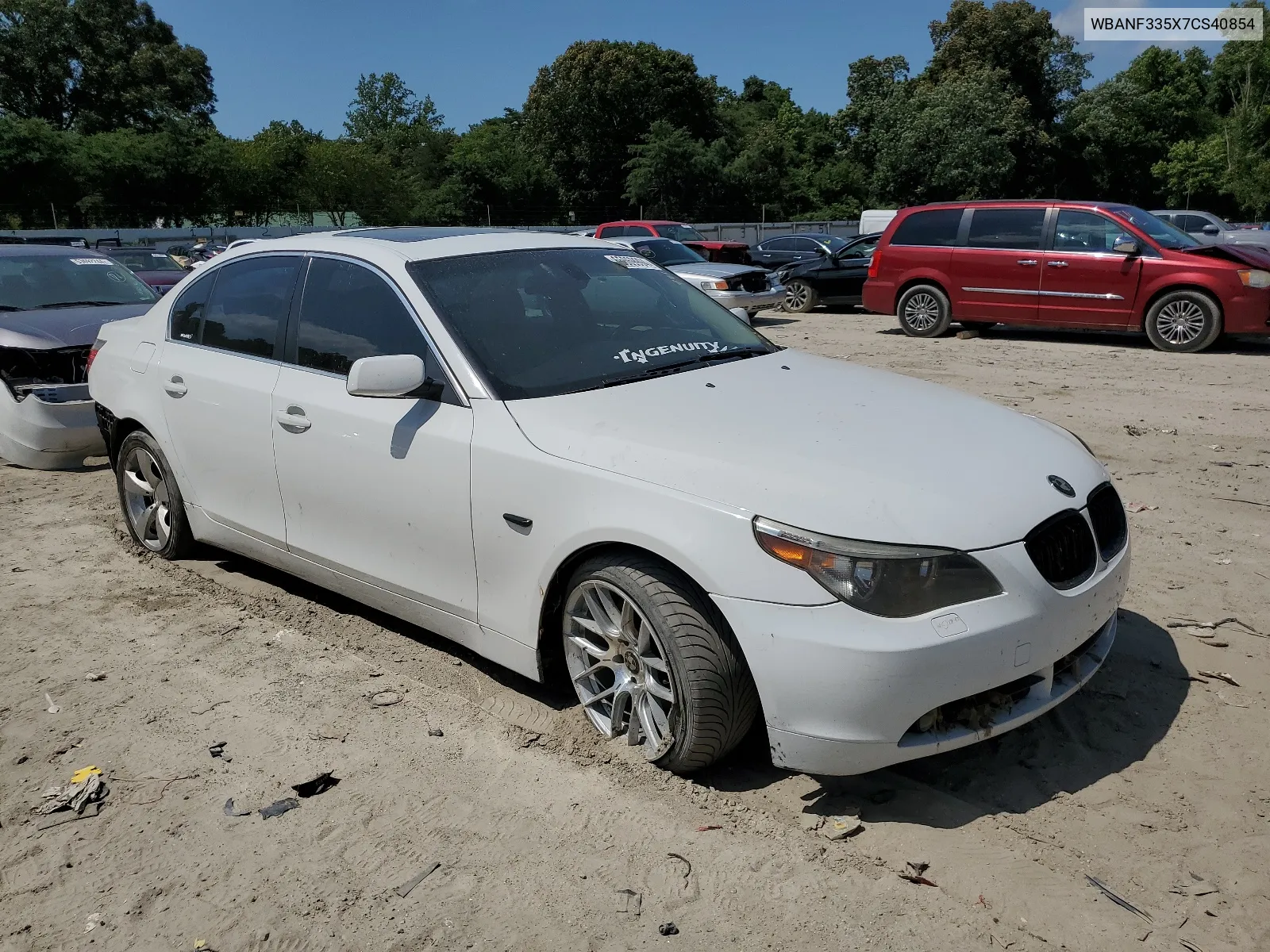 2007 BMW 525 Xi VIN: WBANF335X7CS40854 Lot: 65069994