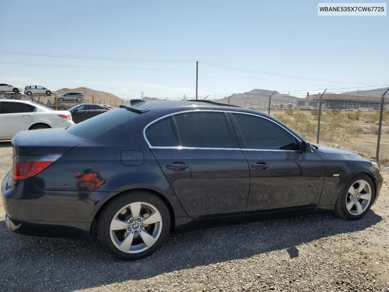 2007 BMW 525 I VIN: WBANE535X7CW67725 Lot: 66426234