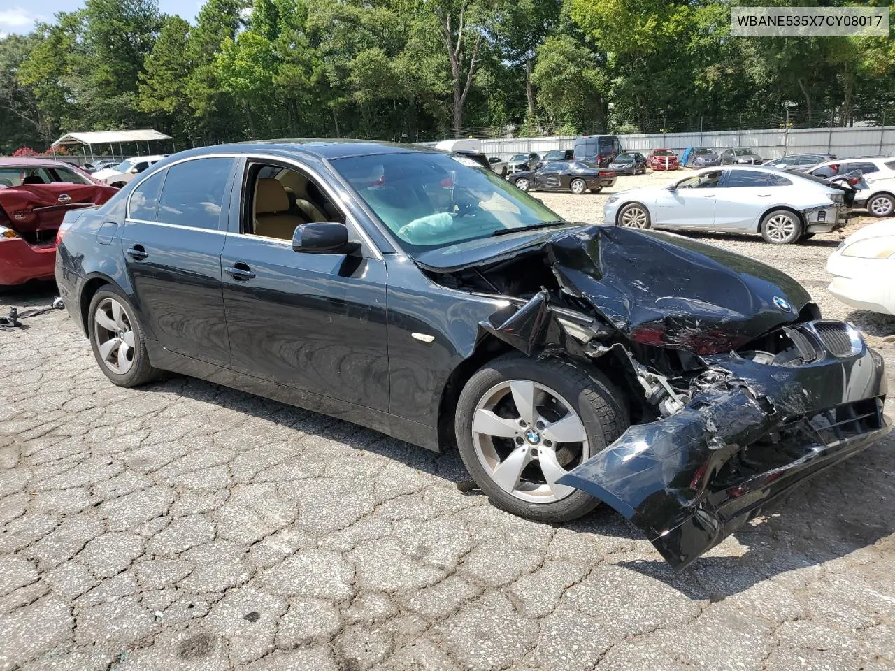 2007 BMW 525 I VIN: WBANE535X7CY08017 Lot: 68421234