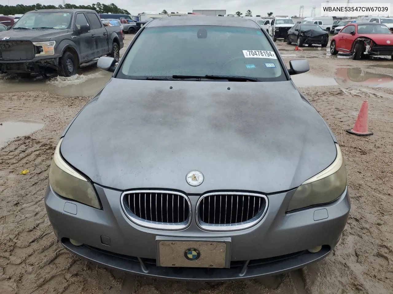 2007 BMW 525 I VIN: WBANE53547CW67039 Lot: 70478194