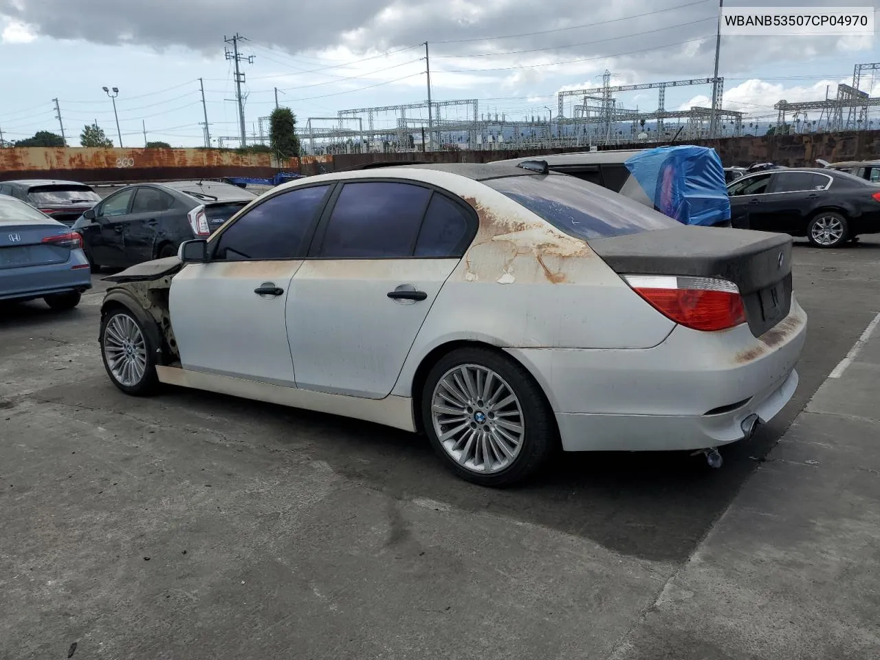 2007 BMW 550 I VIN: WBANB53507CP04970 Lot: 71822014