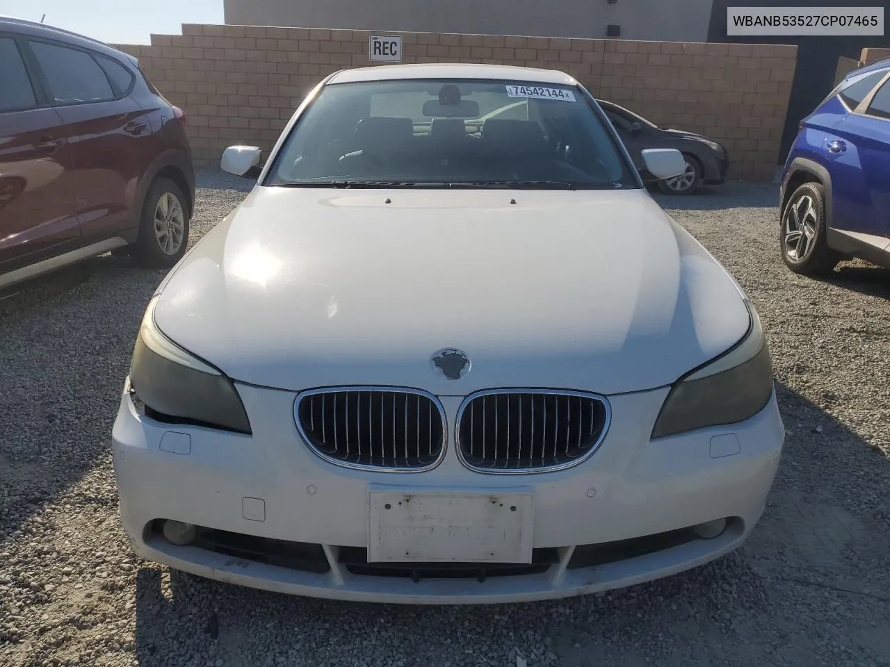 2007 BMW 550 I VIN: WBANB53527CP07465 Lot: 74542144