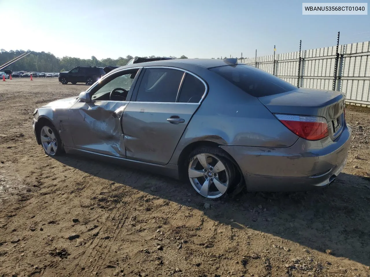 2008 BMW 528 I VIN: WBANU53568CT01040 Lot: 57737564