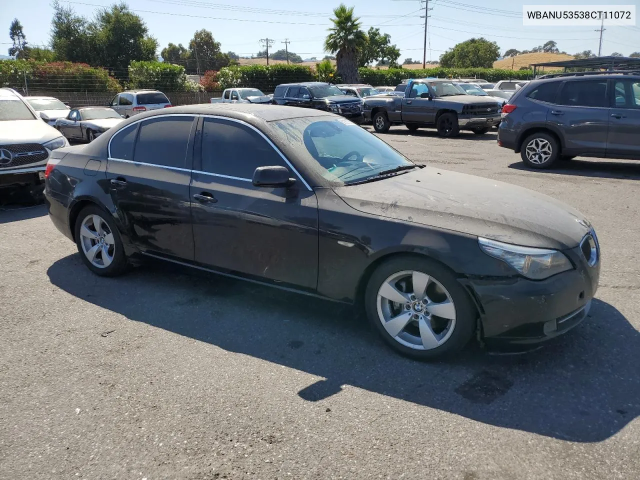 2008 BMW 528 I VIN: WBANU53538CT11072 Lot: 61757764