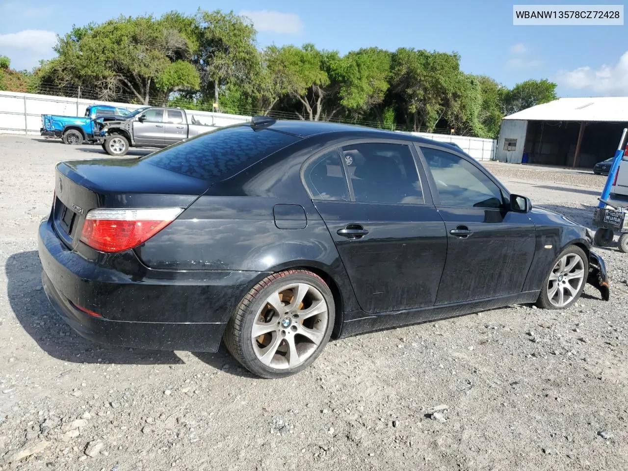 2008 BMW 535 I VIN: WBANW13578CZ72428 Lot: 63982944