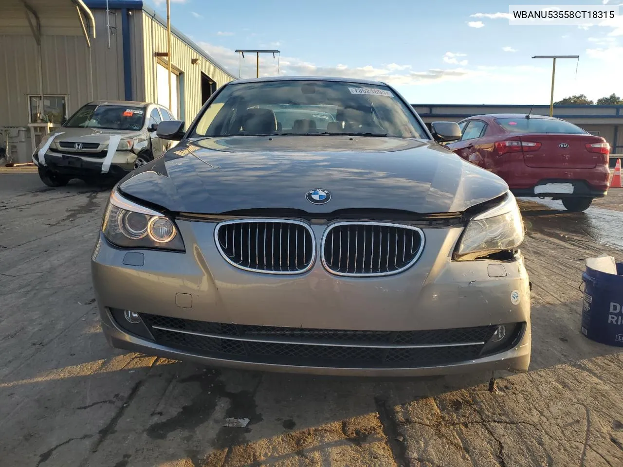 2008 BMW 528 I VIN: WBANU53558CT18315 Lot: 73524894