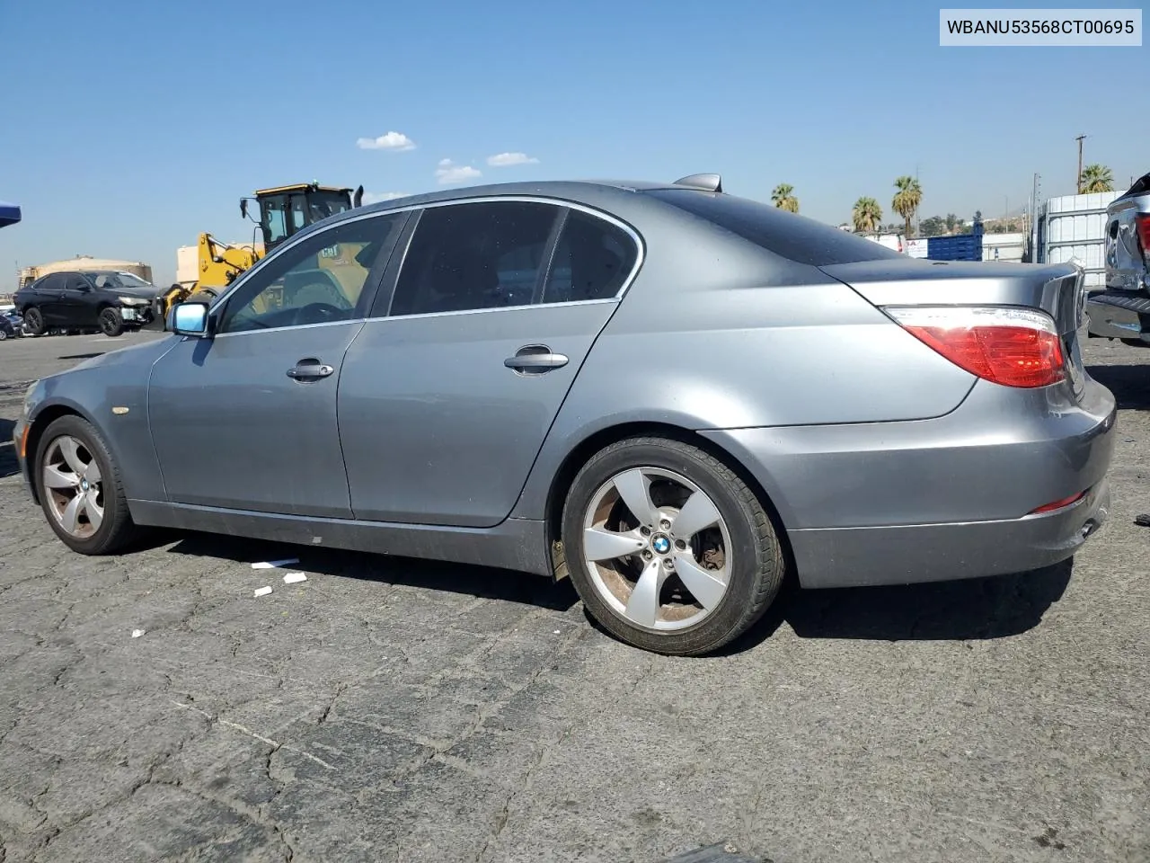 2008 BMW 528 I VIN: WBANU53568CT00695 Lot: 74089614