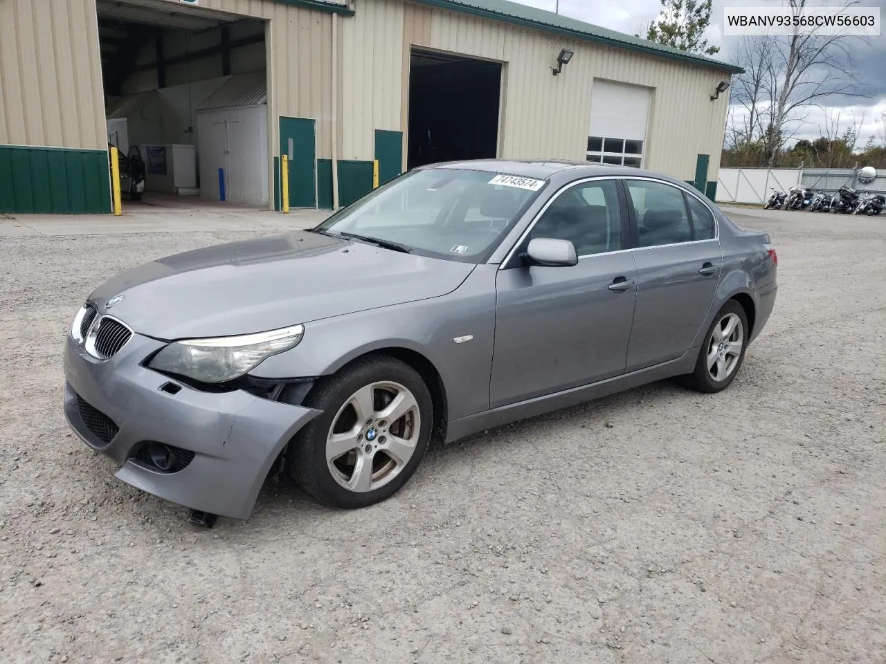 2008 BMW 535 Xi VIN: WBANV93568CW56603 Lot: 74743574