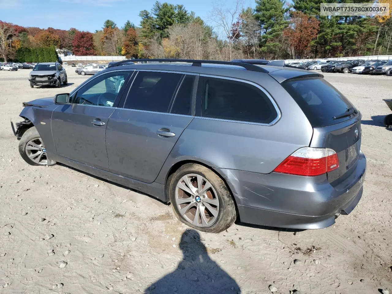 2008 BMW 535 Xi VIN: WBAPT73578CX00367 Lot: 75862244