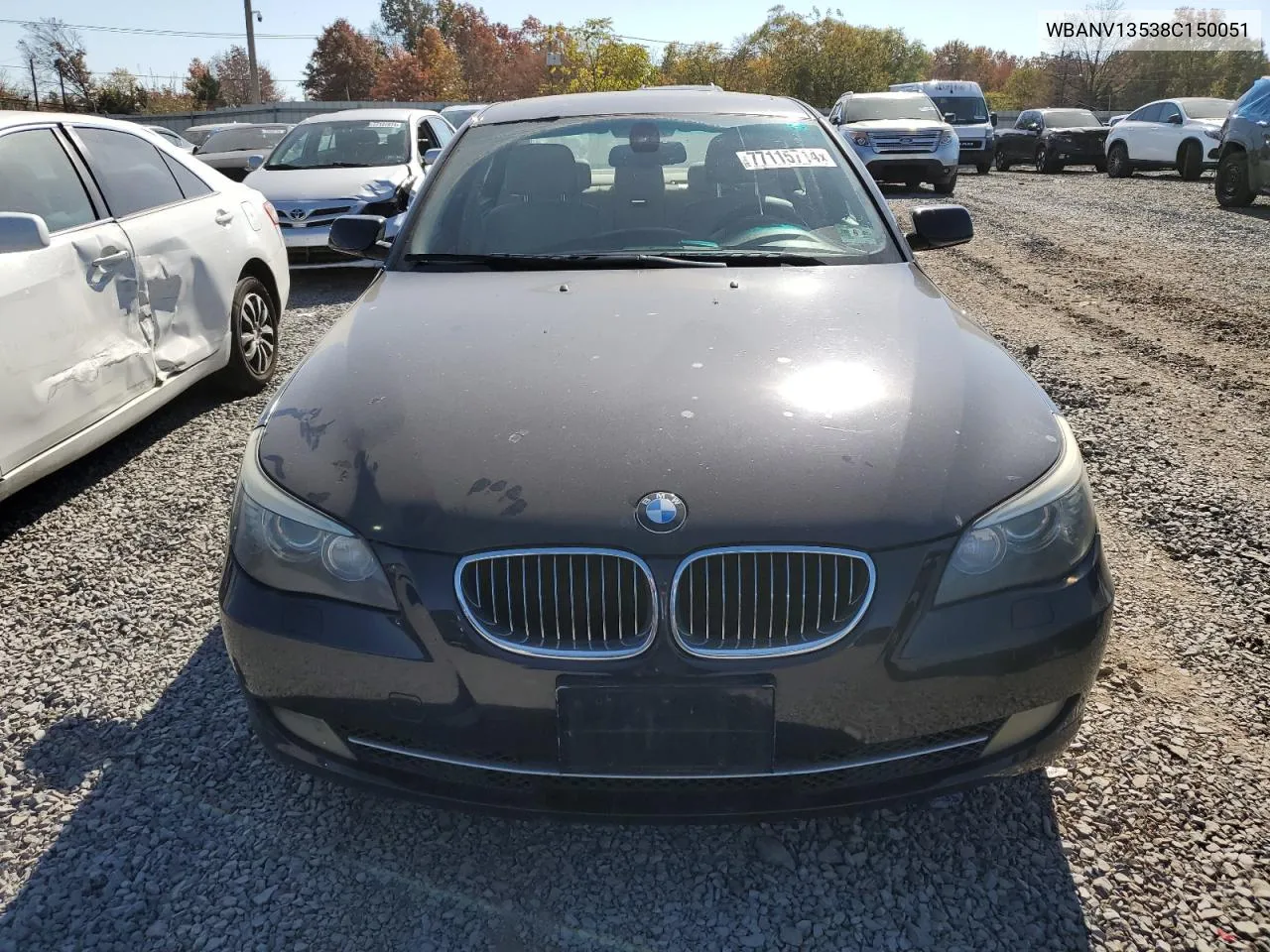 2008 BMW 528 Xi VIN: WBANV13538C150051 Lot: 77115714