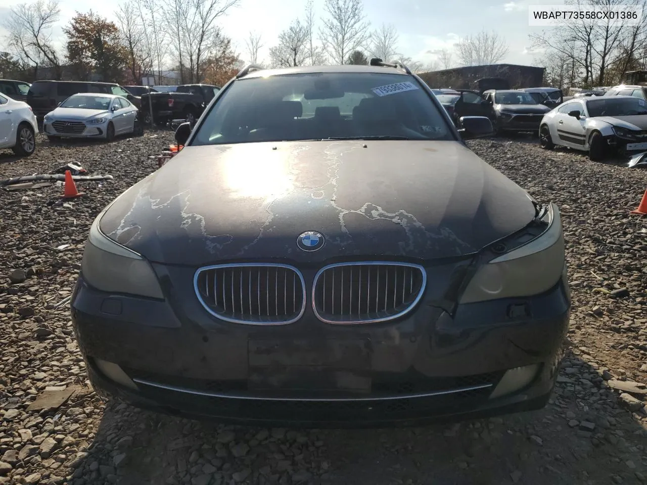 2008 BMW 535 Xi VIN: WBAPT73558CX01386 Lot: 79338014