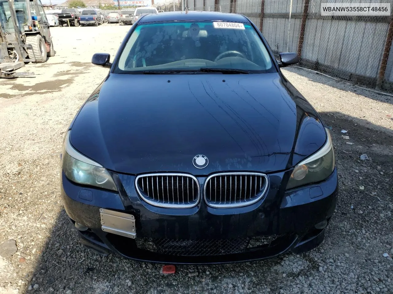 2008 BMW 550 I VIN: WBANW53558CT48456 Lot: 80704804