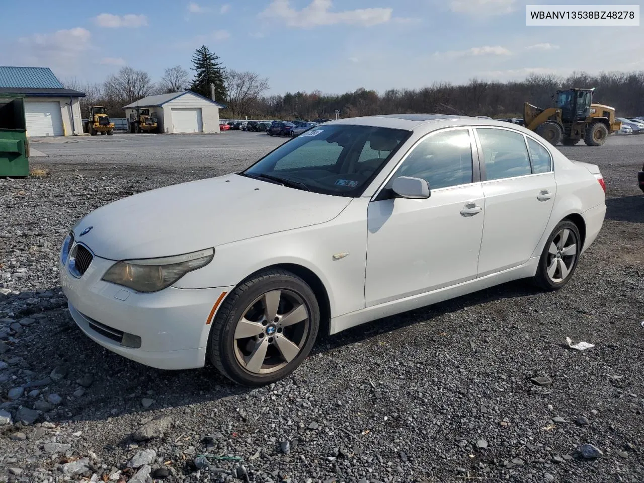 2008 BMW 528 Xi VIN: WBANV13538BZ48278 Lot: 80875564