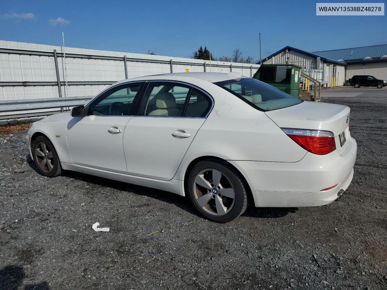 2008 BMW 528 Xi VIN: WBANV13538BZ48278 Lot: 80875564