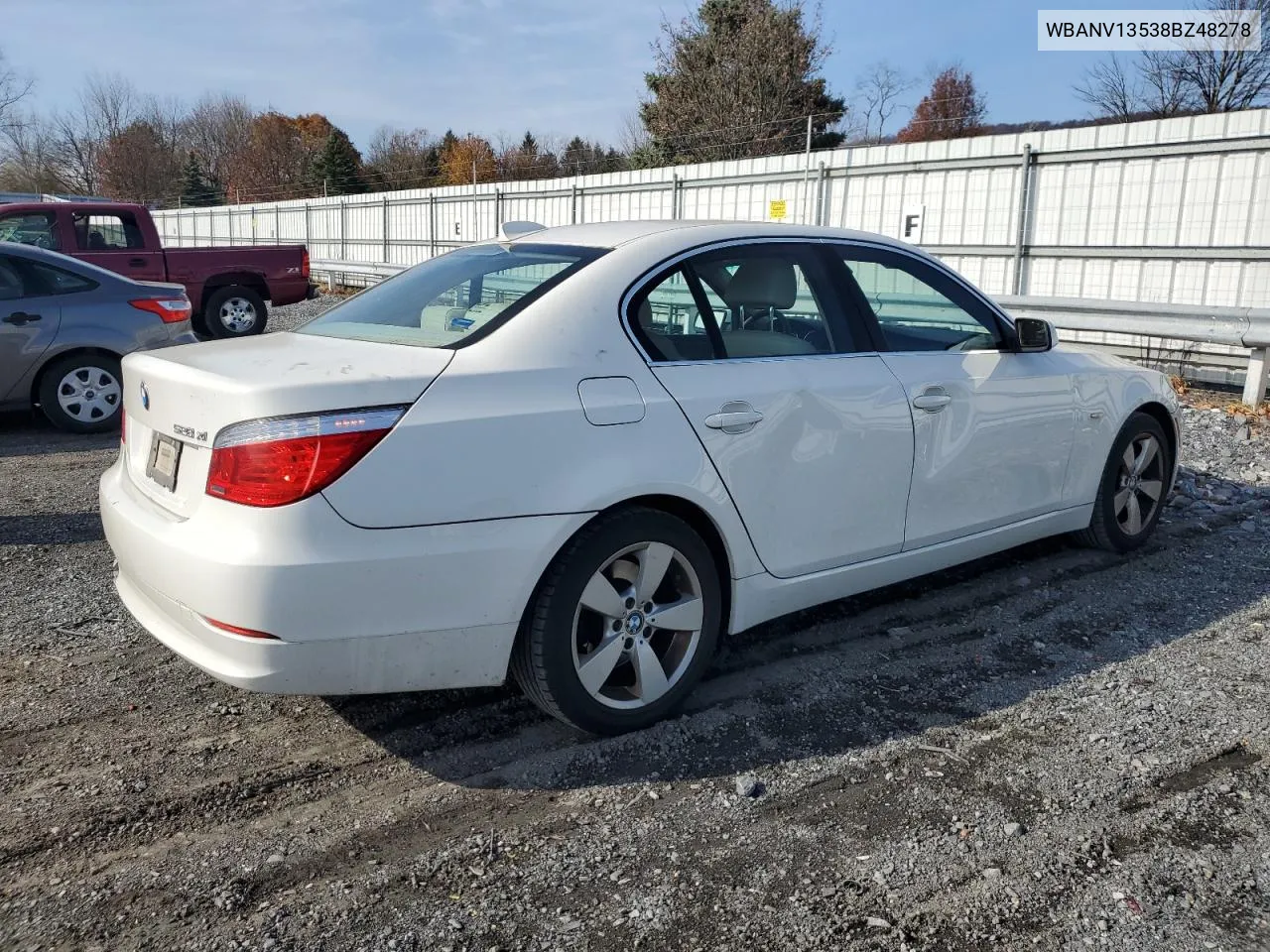 2008 BMW 528 Xi VIN: WBANV13538BZ48278 Lot: 80875564