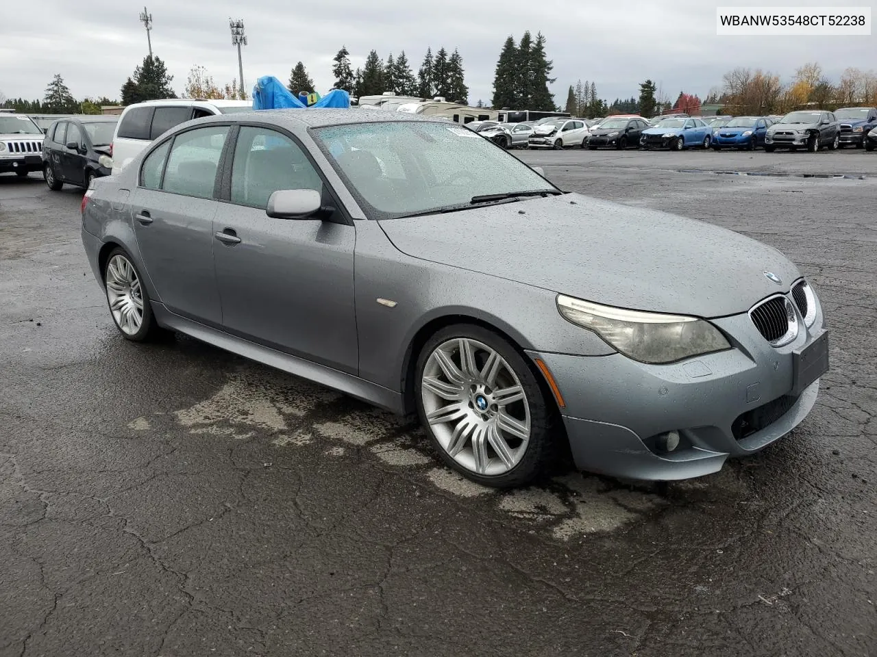 2008 BMW 550 I VIN: WBANW53548CT52238 Lot: 81002614