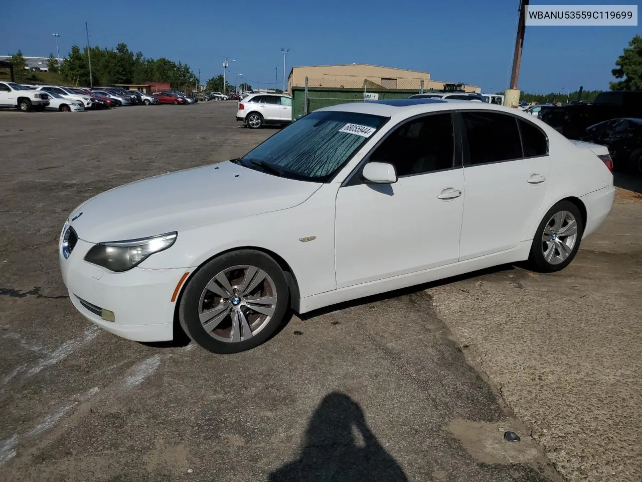 2009 BMW 528 I VIN: WBANU53559C119699 Lot: 68055944