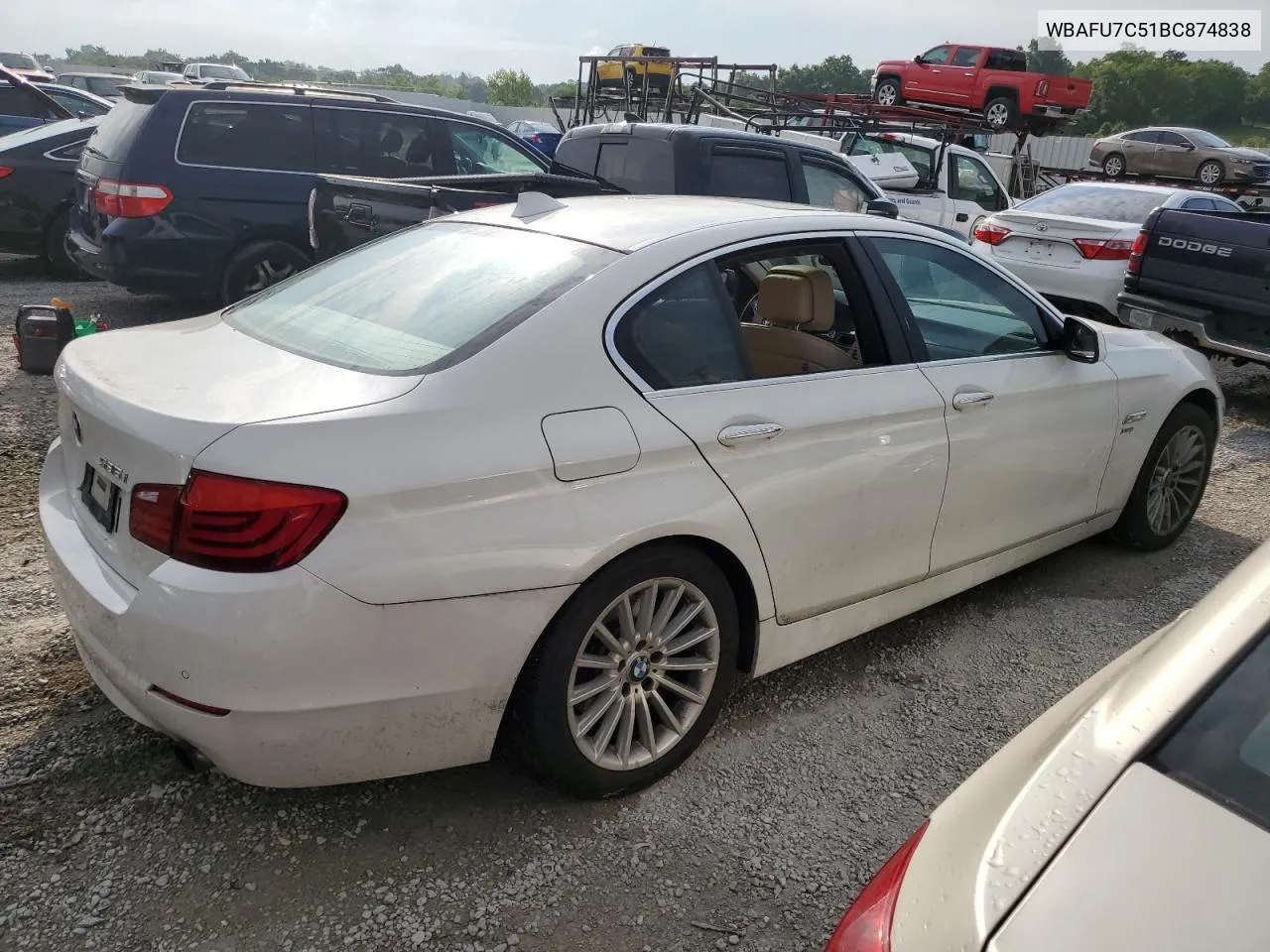 2011 BMW 535 Xi VIN: WBAFU7C51BC874838 Lot: 61638214