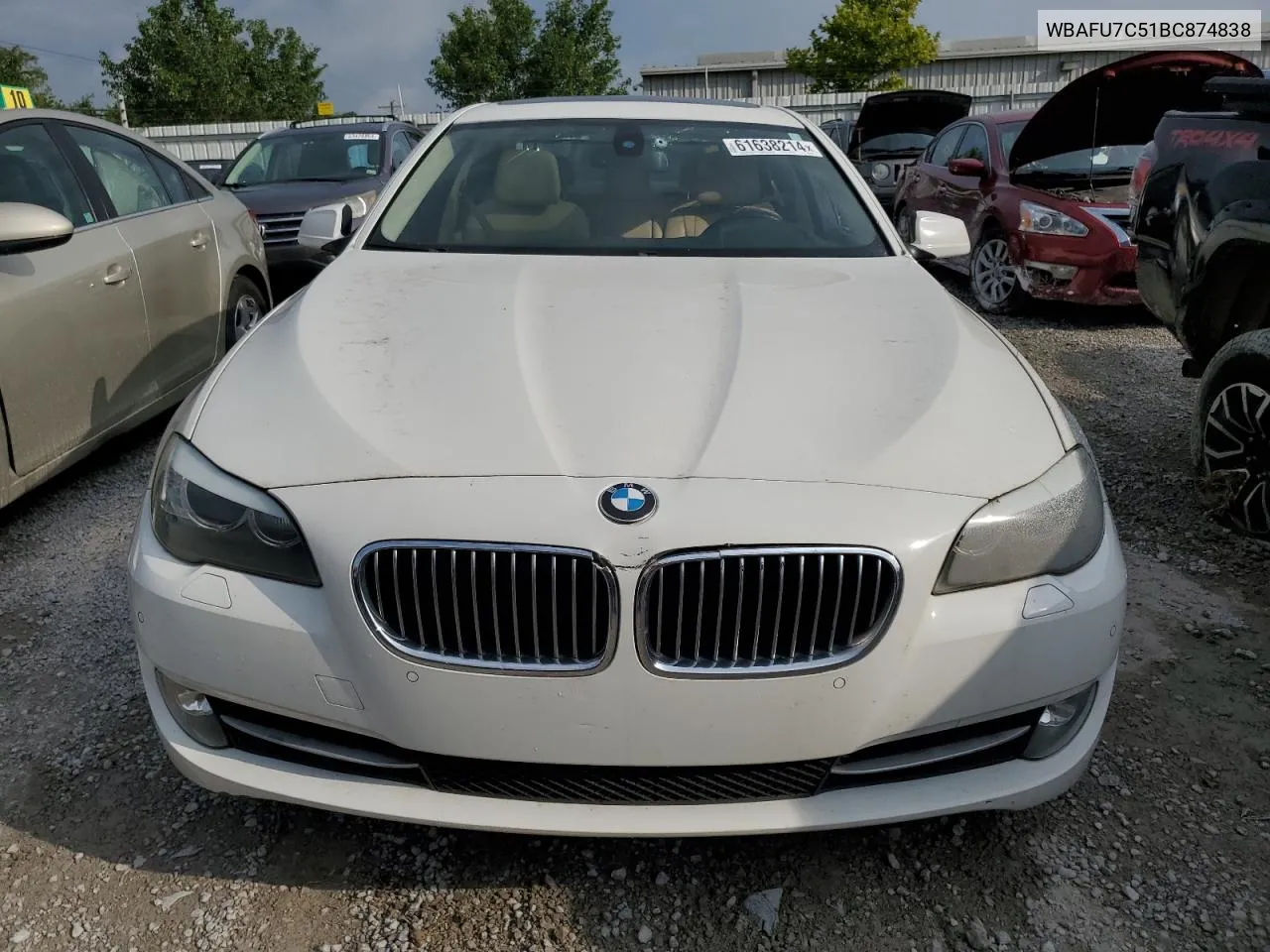 2011 BMW 535 Xi VIN: WBAFU7C51BC874838 Lot: 61638214