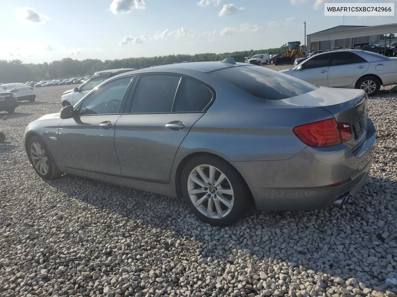 2011 BMW 528 I VIN: WBAFR1C5XBC742966 Lot: 65048744