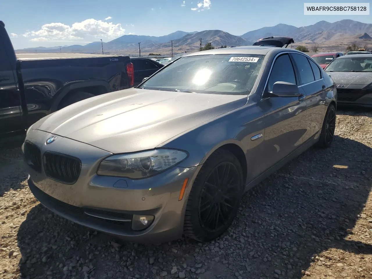 2011 BMW 550 I VIN: WBAFR9C58BC758128 Lot: 70642534