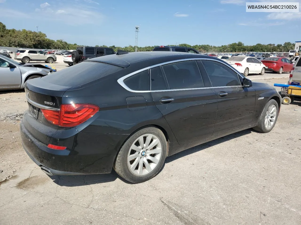 2011 BMW 550 Gt VIN: WBASN4C54BC210026 Lot: 72384454