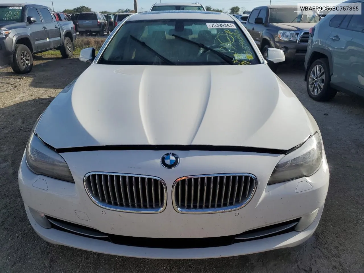 2011 BMW 550 I VIN: WBAFR9C56BC757365 Lot: 75399844