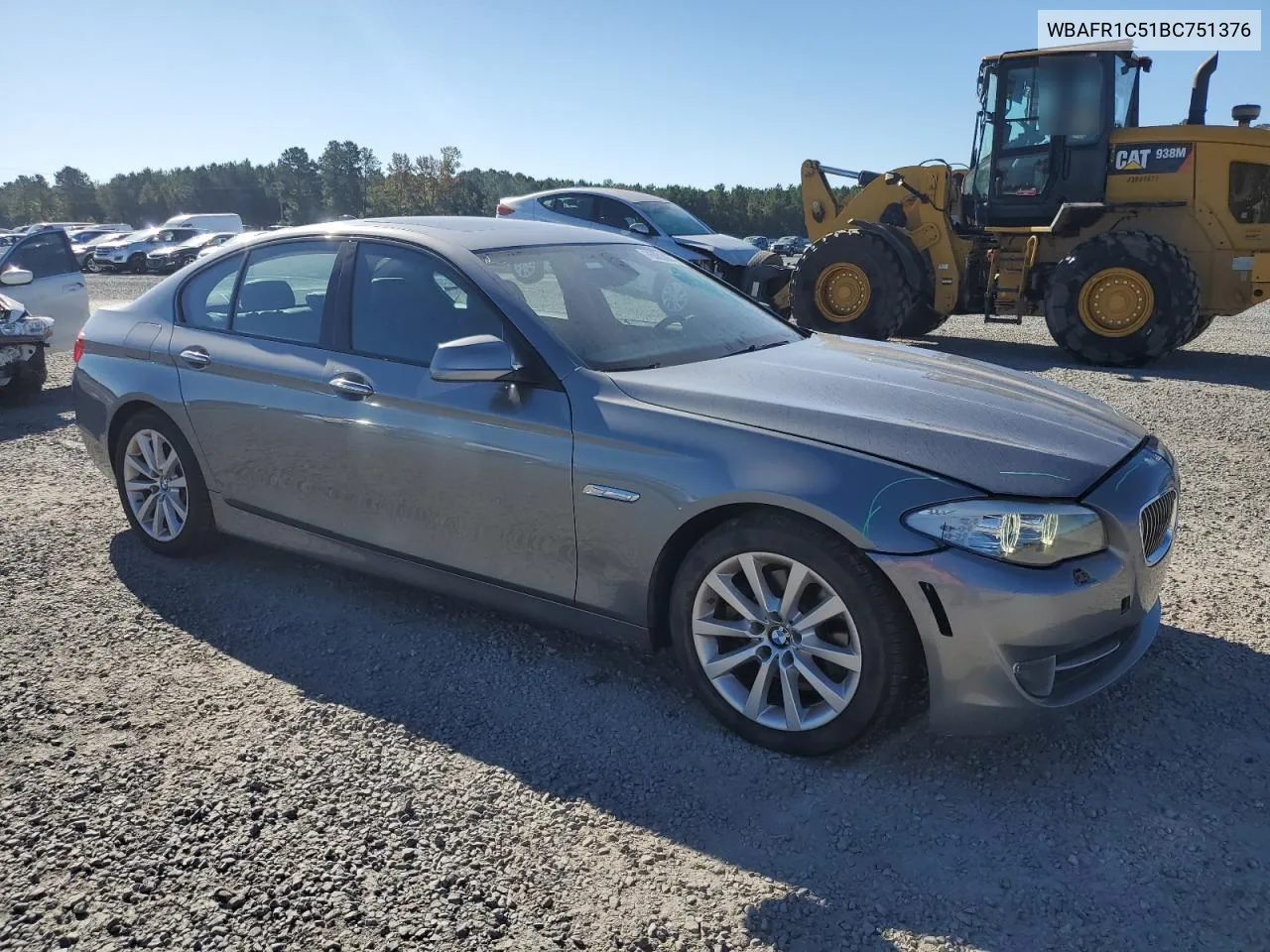 2011 BMW 528 I VIN: WBAFR1C51BC751376 Lot: 76083804