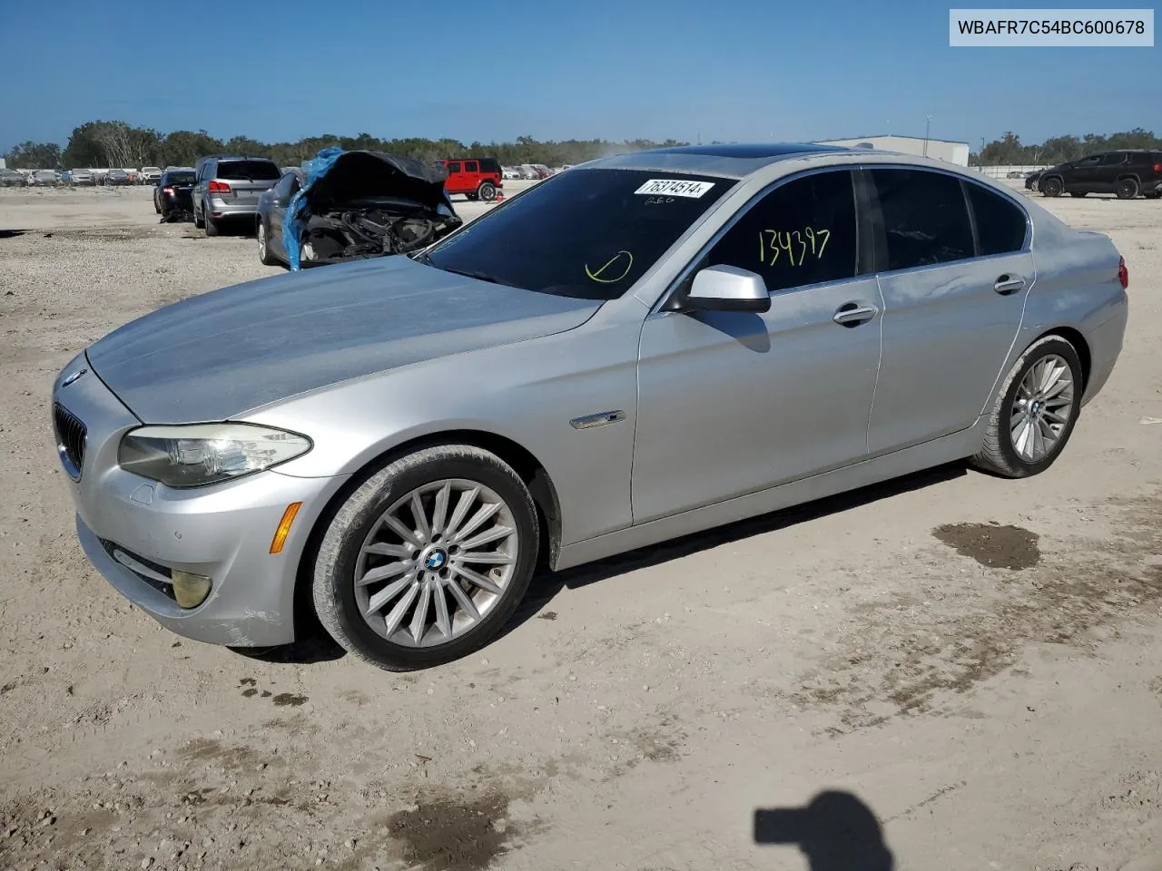 2011 BMW 535 I VIN: WBAFR7C54BC600678 Lot: 76374514