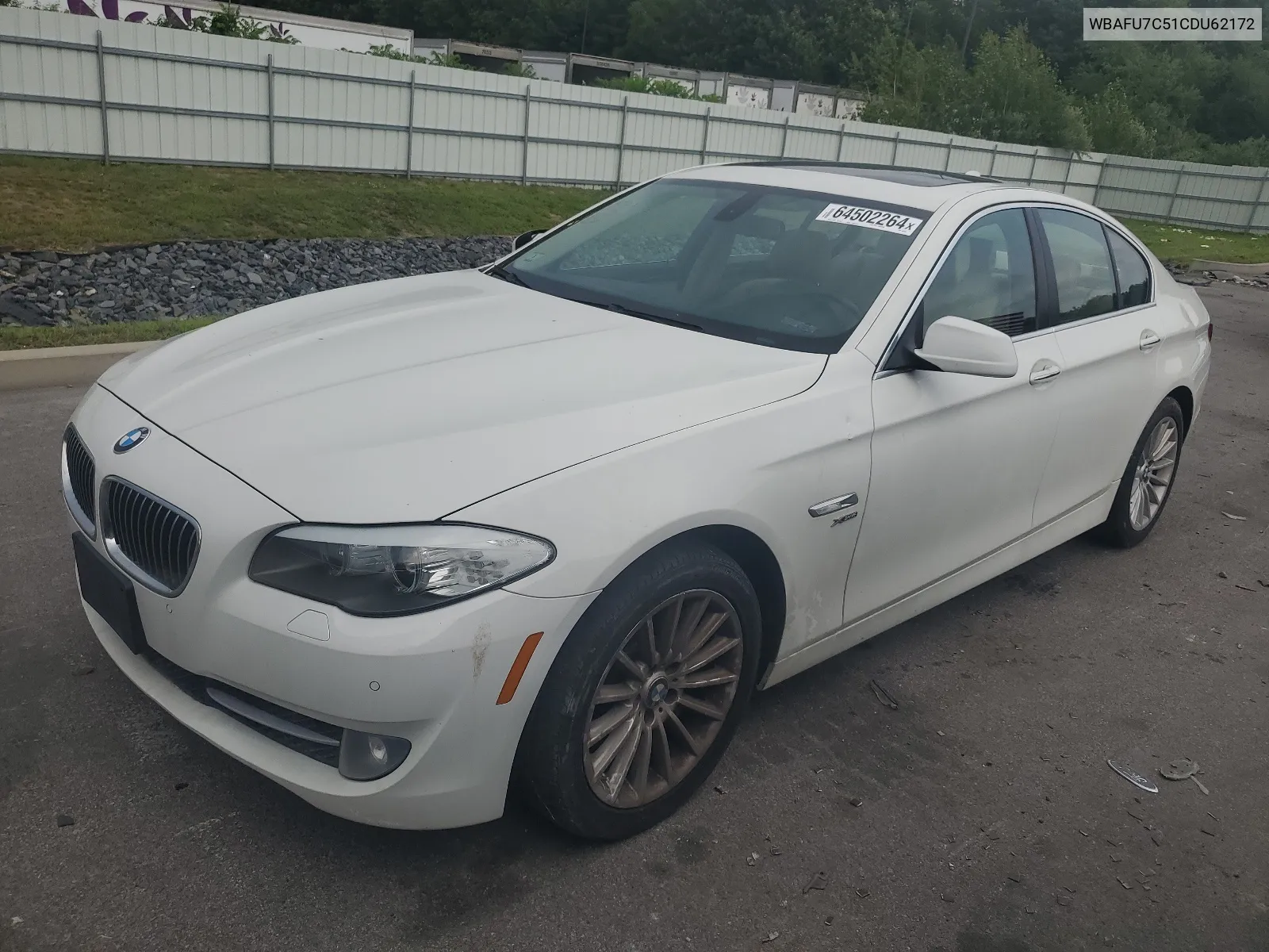 2012 BMW 535 Xi VIN: WBAFU7C51CDU62172 Lot: 64502264