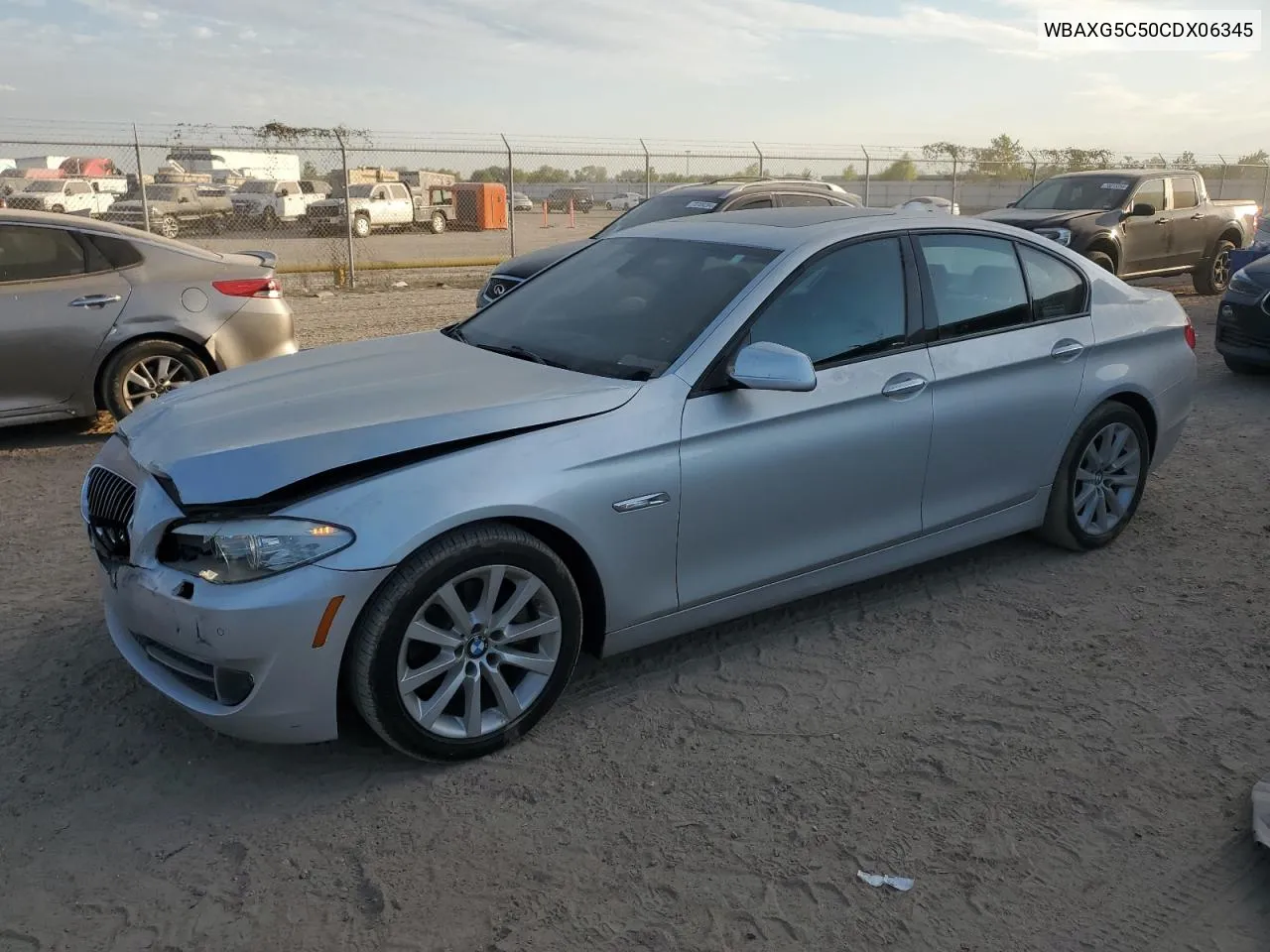 2012 BMW 528 I VIN: WBAXG5C50CDX06345 Lot: 72343744