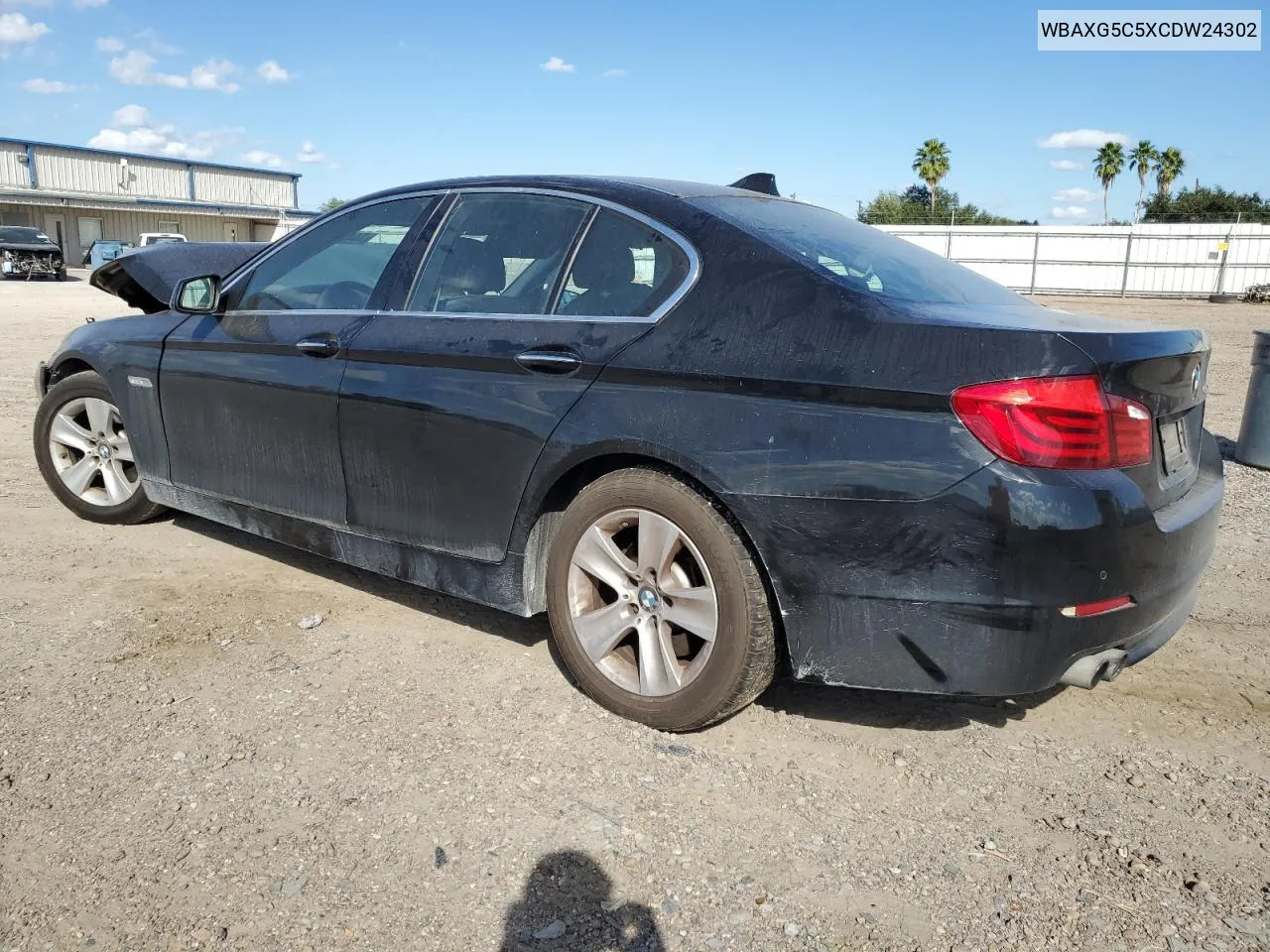 2012 BMW 528 I VIN: WBAXG5C5XCDW24302 Lot: 74450694