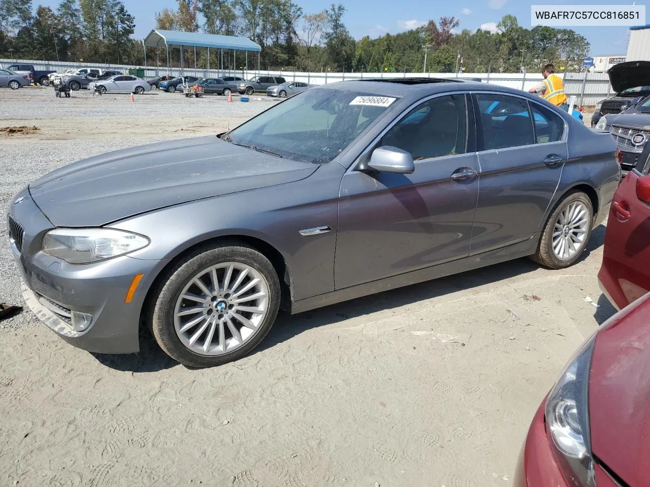 2012 BMW 535 I VIN: WBAFR7C57CC816851 Lot: 75096884