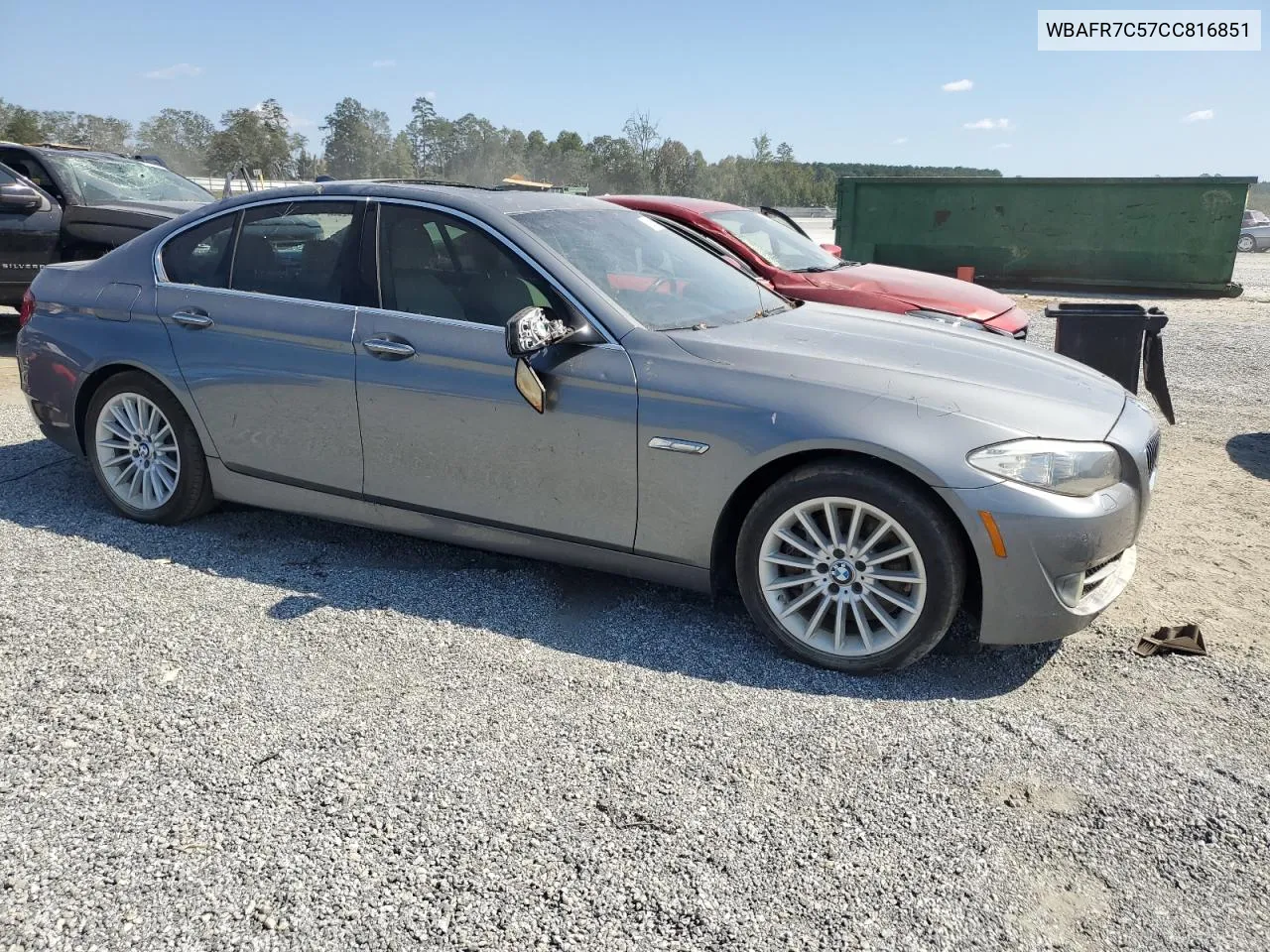 2012 BMW 535 I VIN: WBAFR7C57CC816851 Lot: 75096884