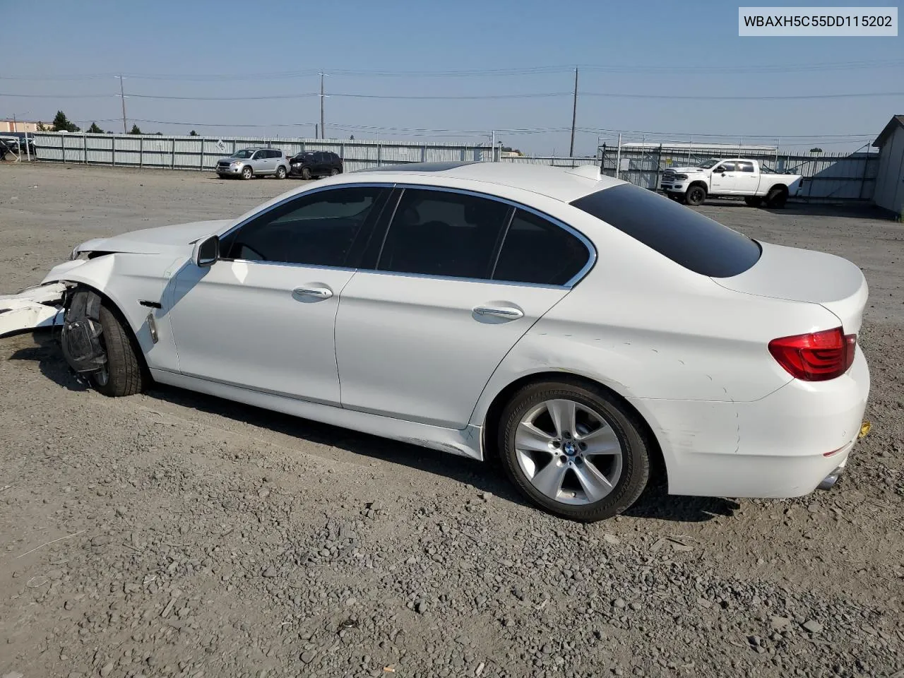 2013 BMW 528 Xi VIN: WBAXH5C55DD115202 Lot: 66626514